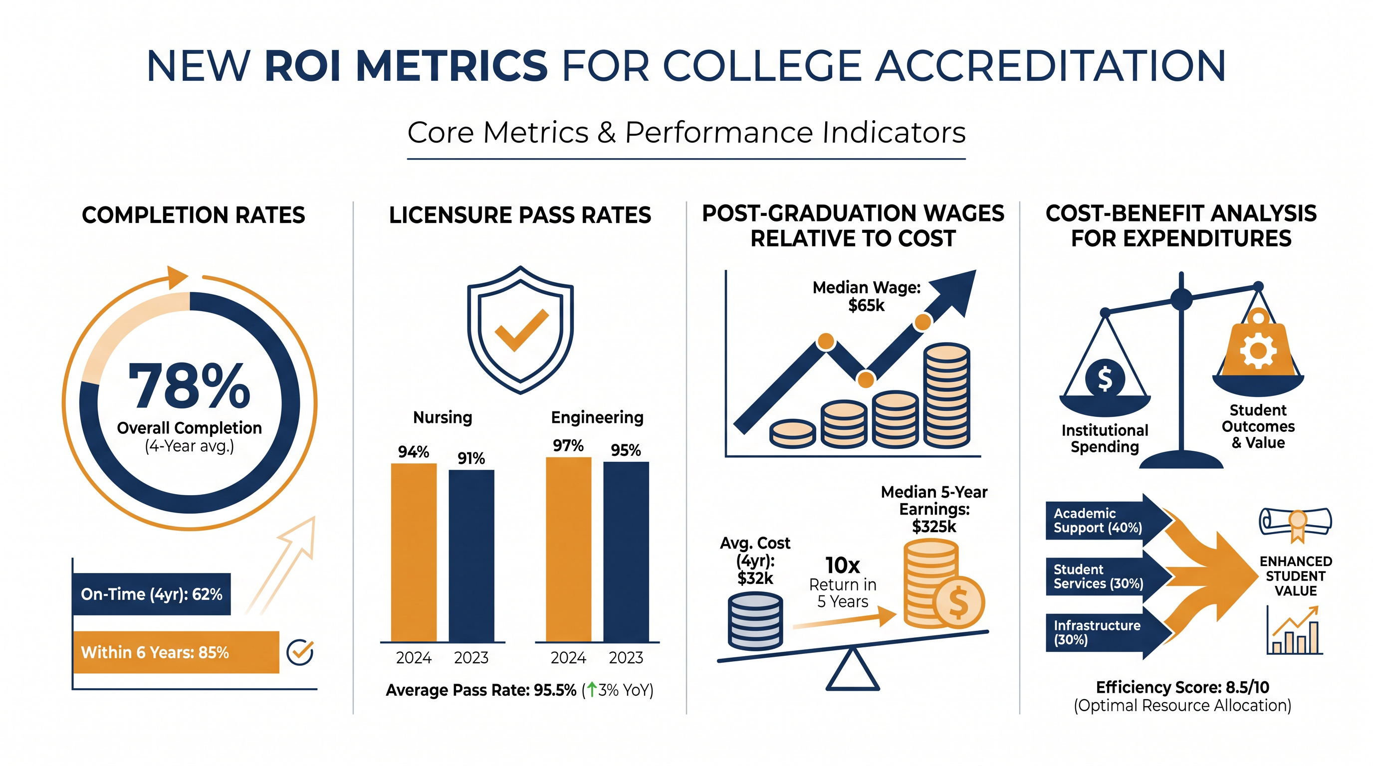 The new framework requires accreditors to evaluate institutions based on strict Return on Investment (ROI) metrics.