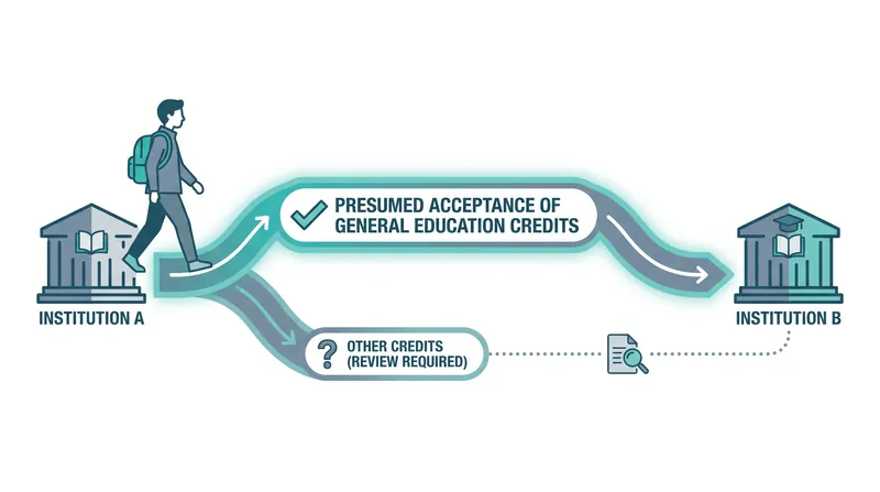 Under the proposed rules, colleges must presume that general-education credits earned at other accredited institutions will be accepted.