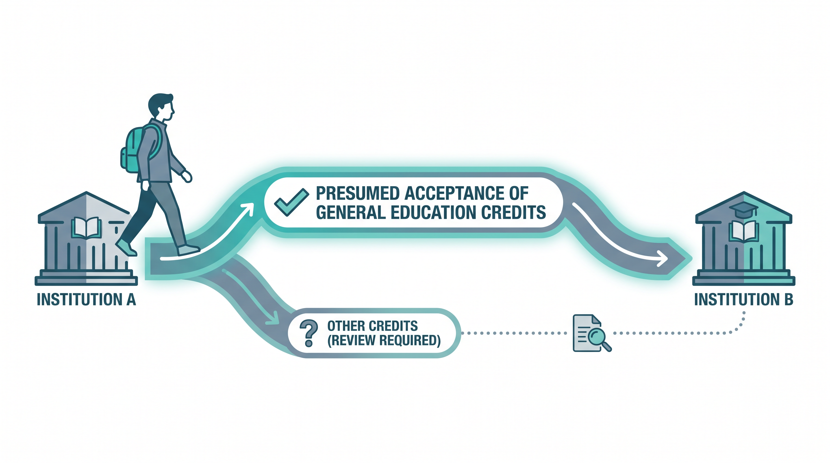 Under the proposed rules, colleges must presume that general-education credits earned at other accredited institutions will be accepted.