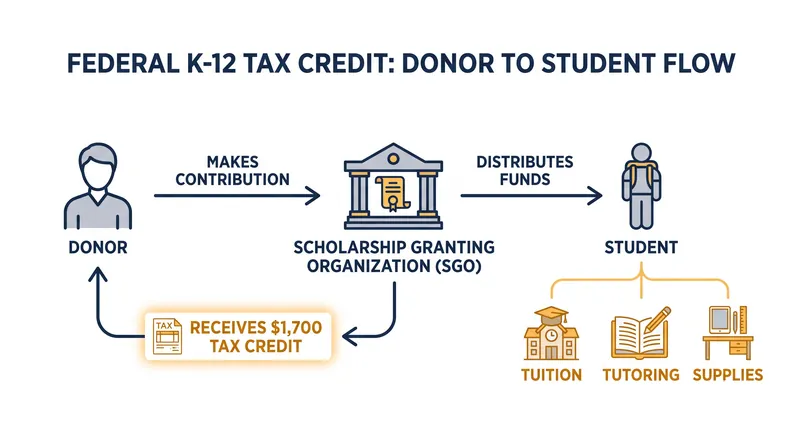 How the Educational Choice for Children Act channels private donations into K-12 scholarships.