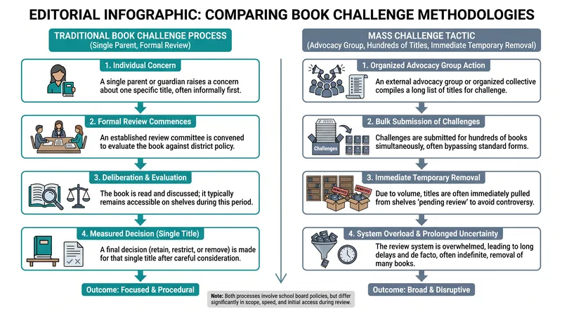 How the mechanics of challenging a library book have shifted in recent years.