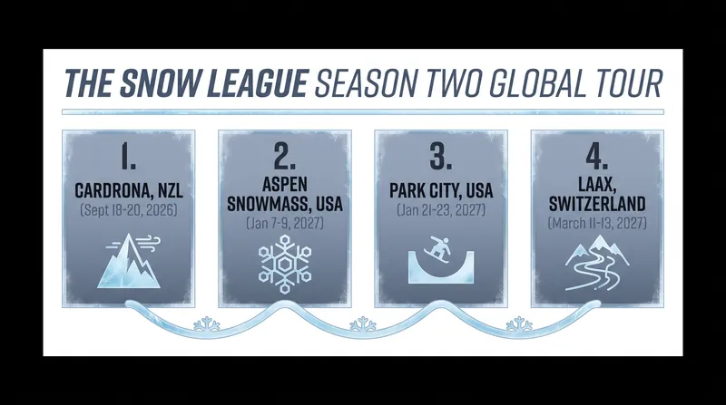 The 2026-2027 championship race spans four major international resorts.
