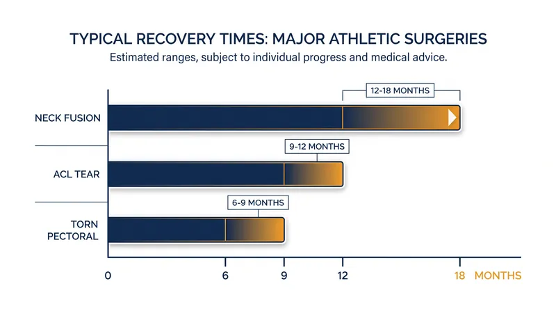 Neck fusion surgeries carry one of the longest and most unpredictable recovery timelines in professional sports.