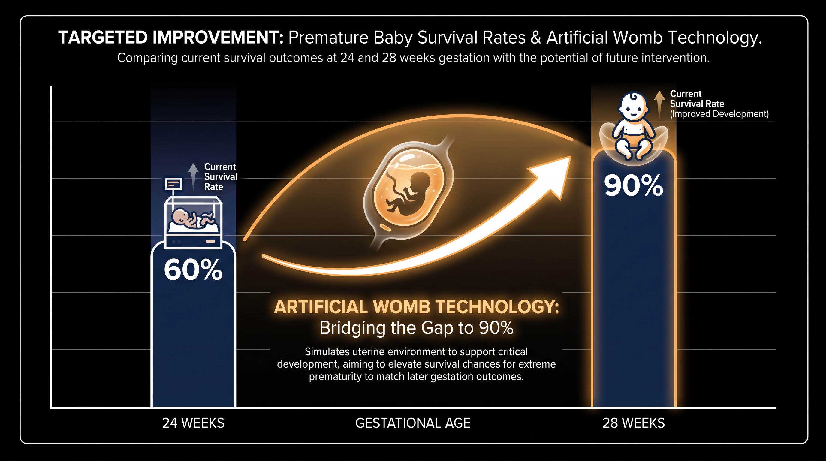 Giving a 24-week infant just one extra month of gestation could dramatically increase their chances of survival.