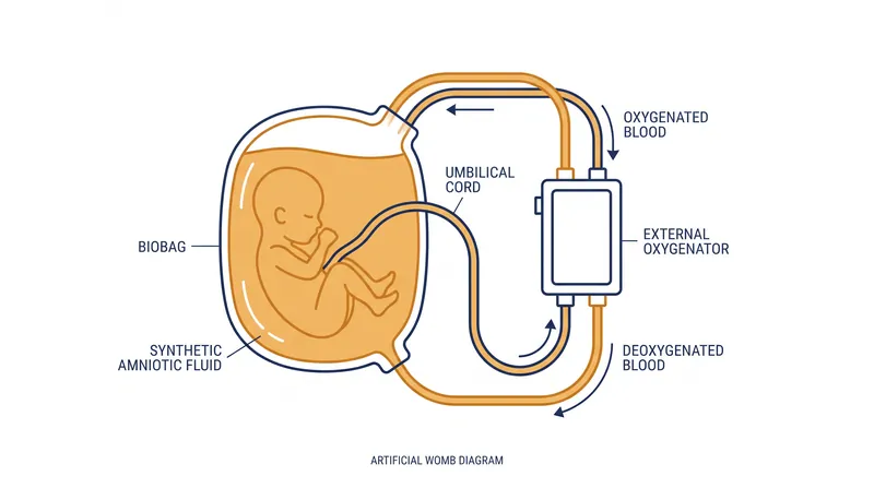 Unlike conventional incubators, artificial wombs submerge the infant in fluid and use the umbilical cord for oxygen exchange.