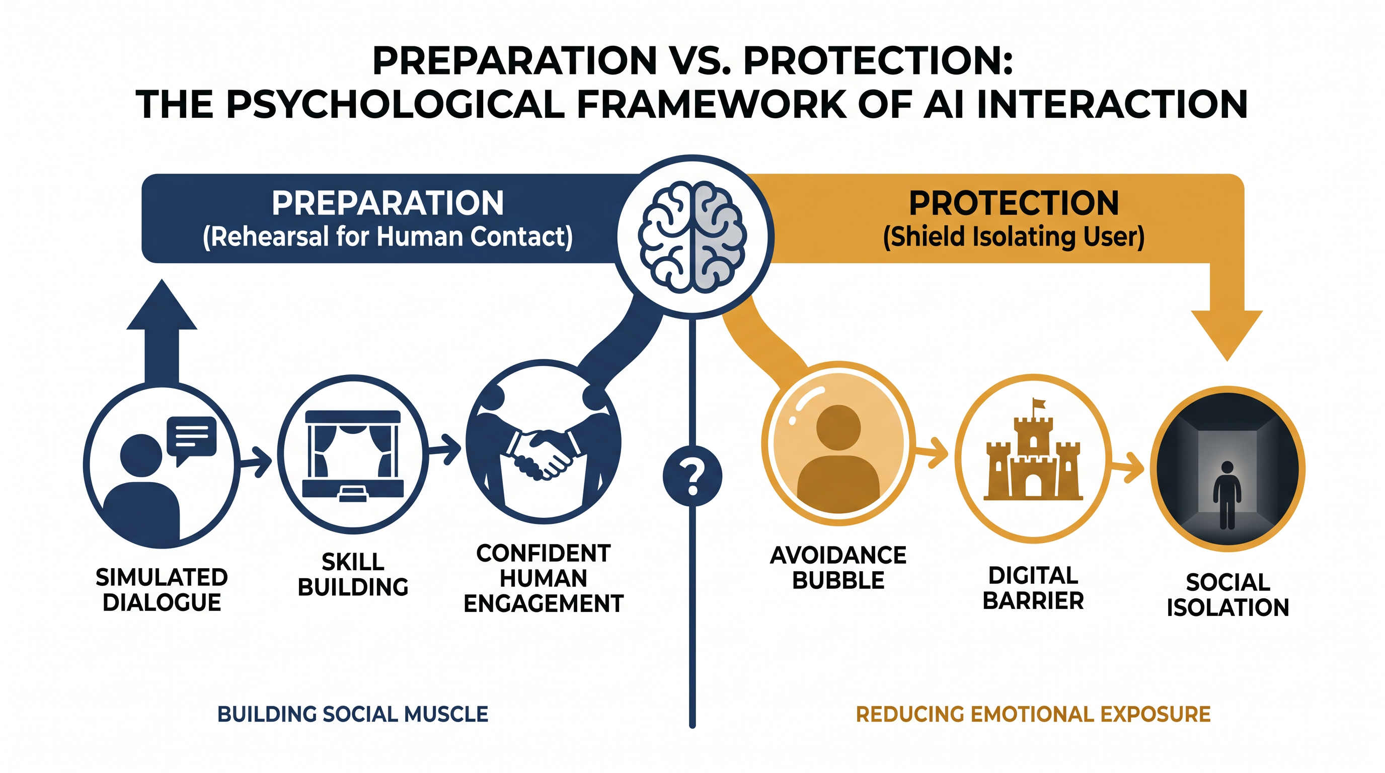 The APA's framework evaluates whether AI use prepares users for human connection or isolates them from it.