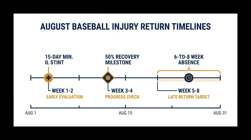 Return timelines for key players across global baseball leagues.