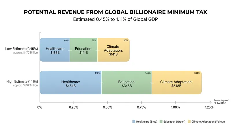 A global minimum tax on extreme wealth could raise hundreds of billions of dollars annually for public investment.