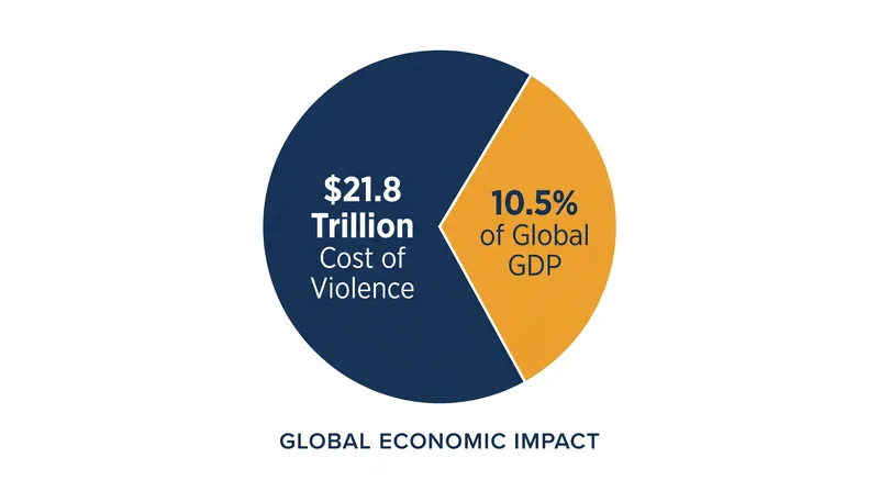 The economic impact of violence now consumes more than a tenth of the global gross domestic product.