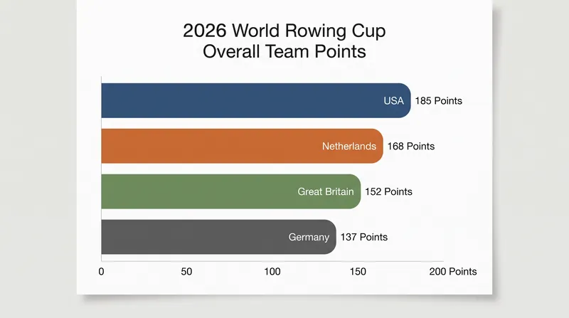 The United States captured its first-ever overall World Rowing Cup title in 2026, carrying massive momentum into the World Championships.