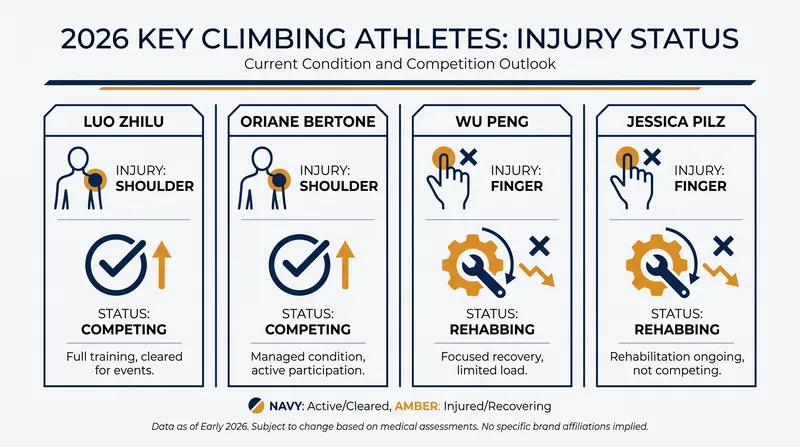 A snapshot of the injury landscape on the 2026 World Cup circuit.