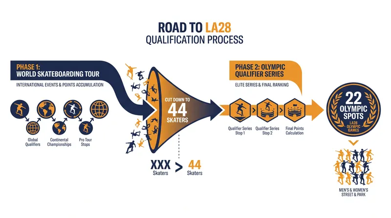 Only the top 44 ranked skaters will survive Phase 1 and advance to the Olympic Qualifier Series.