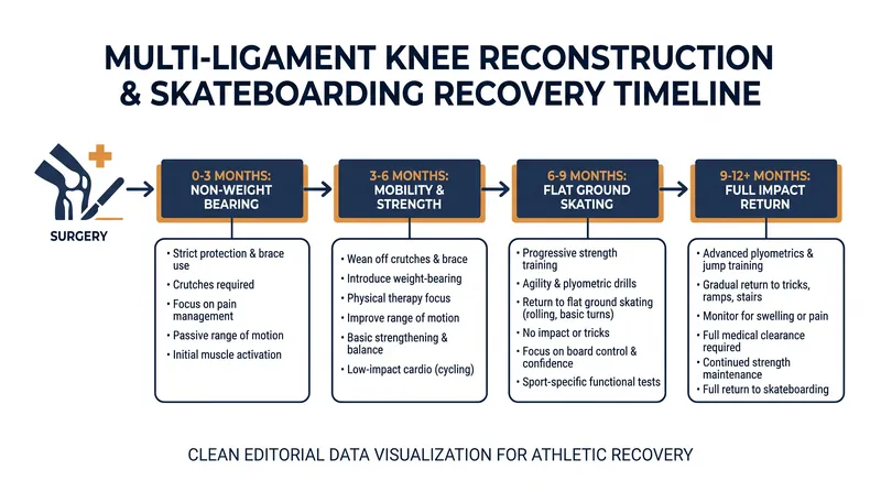 The grueling timeline of a multi-ligament knee reconstruction recovery.