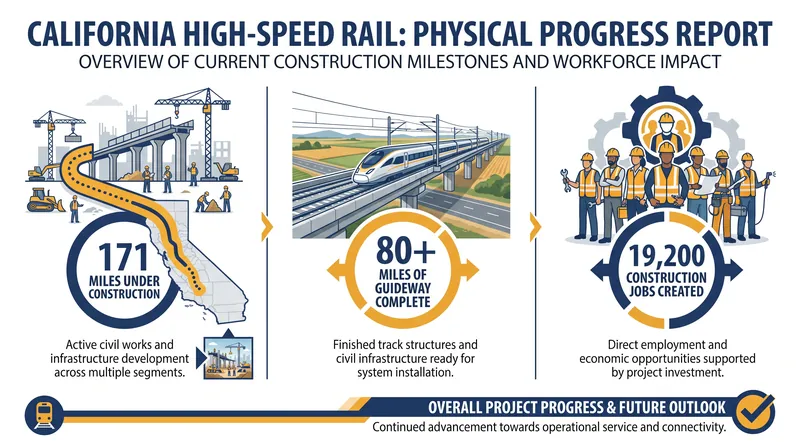 Despite the lack of track, the state has completed significant structural work in the Central Valley.