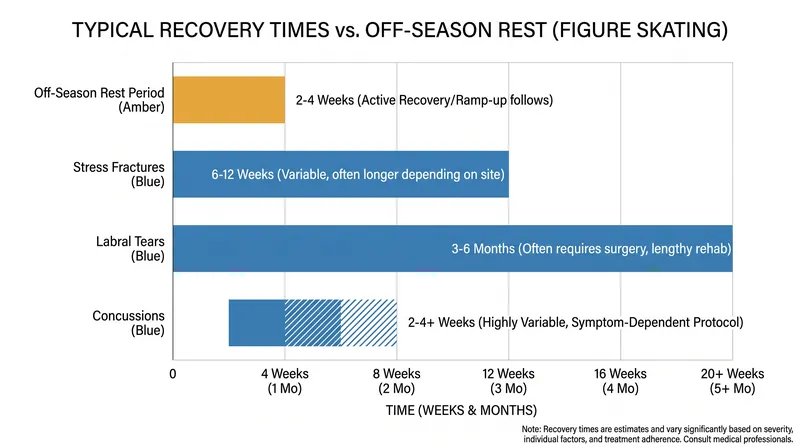 Common figure skating injuries often require recovery periods that extend well beyond the standard off-season.