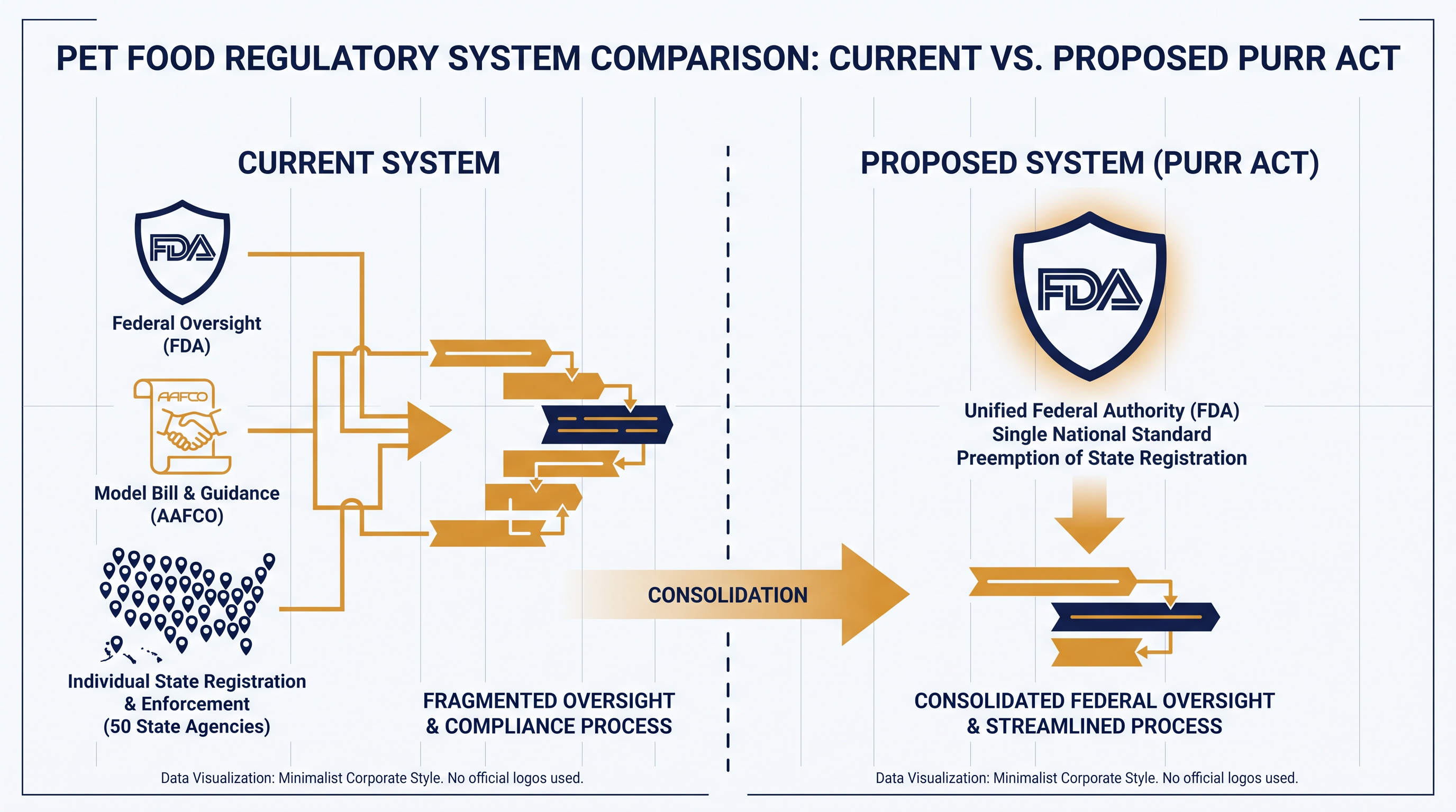 Manufacturers currently navigate a complex web of state and federal guidelines to bring new pet food ingredients to market.
