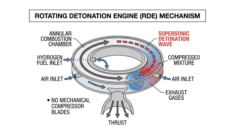 How pressure-gain combustion uses supersonic shockwaves to compress fuel without moving parts.