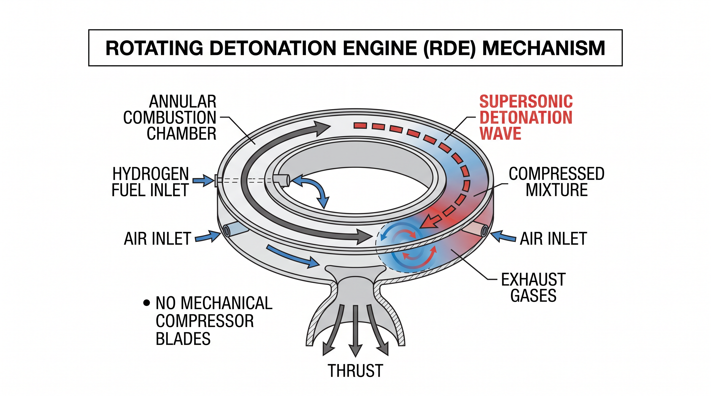 How pressure-gain combustion uses supersonic shockwaves to compress fuel without moving parts.