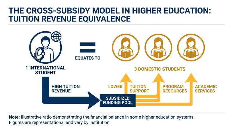 For two decades, universities have relied on premium international tuition to subsidize domestic education and research.