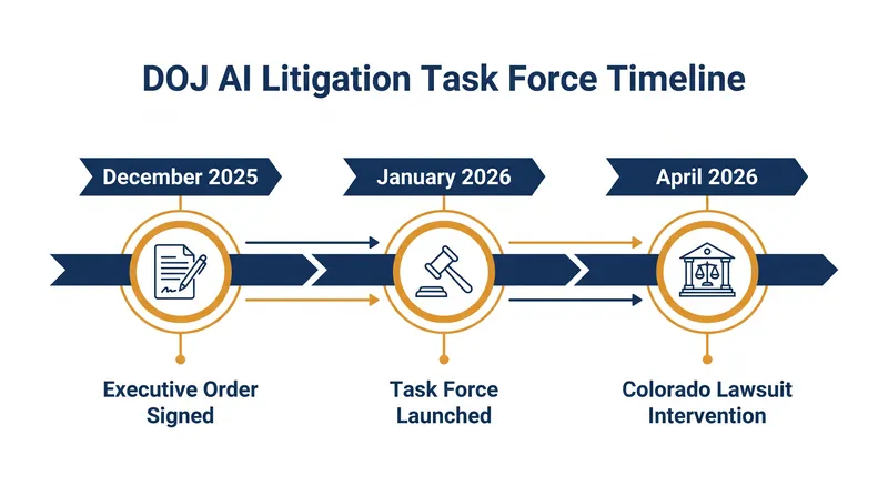 The rapid escalation of federal challenges to state AI laws.