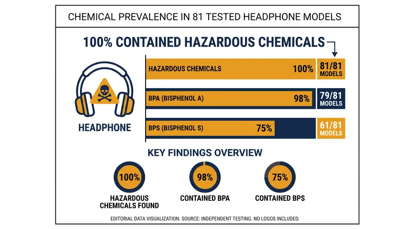 The ToxFree LIFE for All project found endocrine disruptors in every headphone model tested.