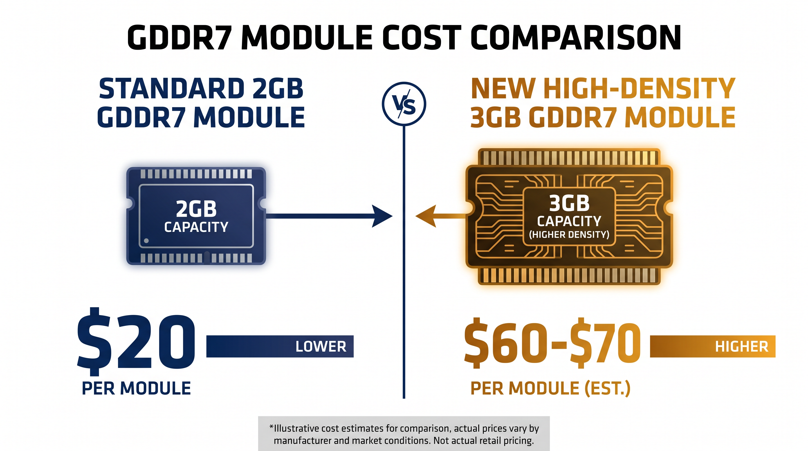 The cost of high-density GDDR7 memory modules has effectively tripled amid the supply crunch.
