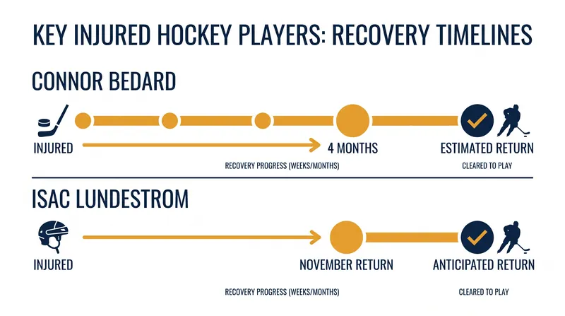Estimated recovery timelines for key players sidelined ahead of the 2026-27 season.
