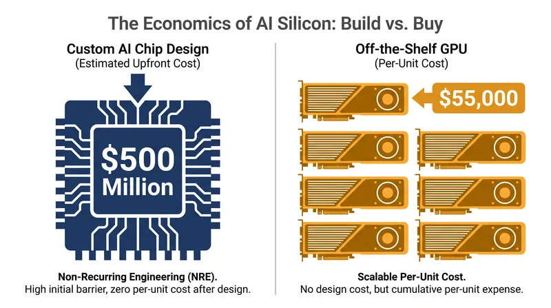 The massive upfront cost of custom silicon pays off when deployed across tens of thousands of servers.