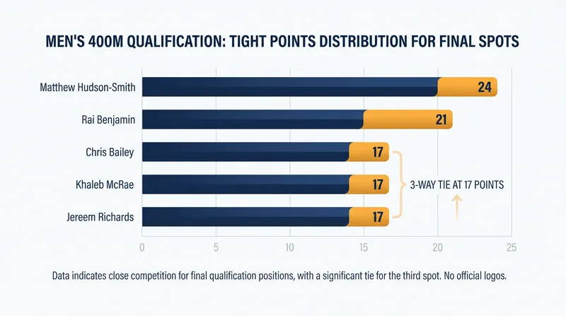 The battle for the final lanes is separated by just a few points, making the upcoming meets critical.