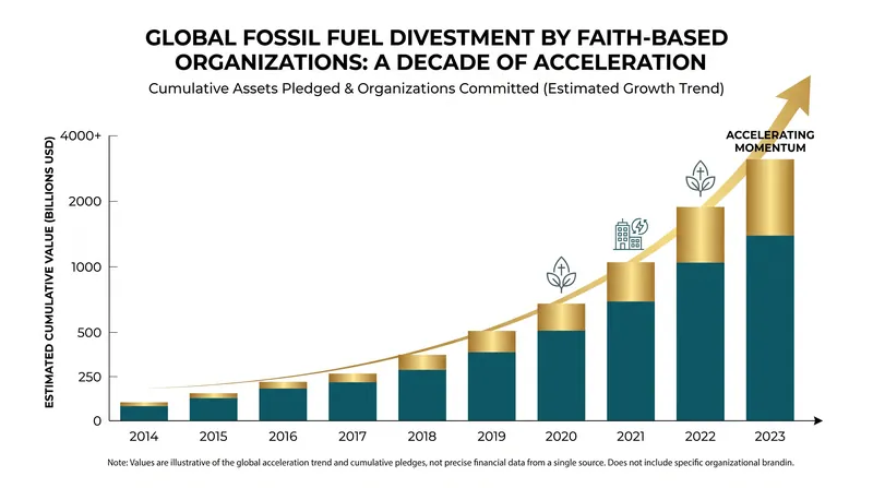 Faith-based organizations have become one of the largest blocs divesting institutional wealth from fossil fuels.
