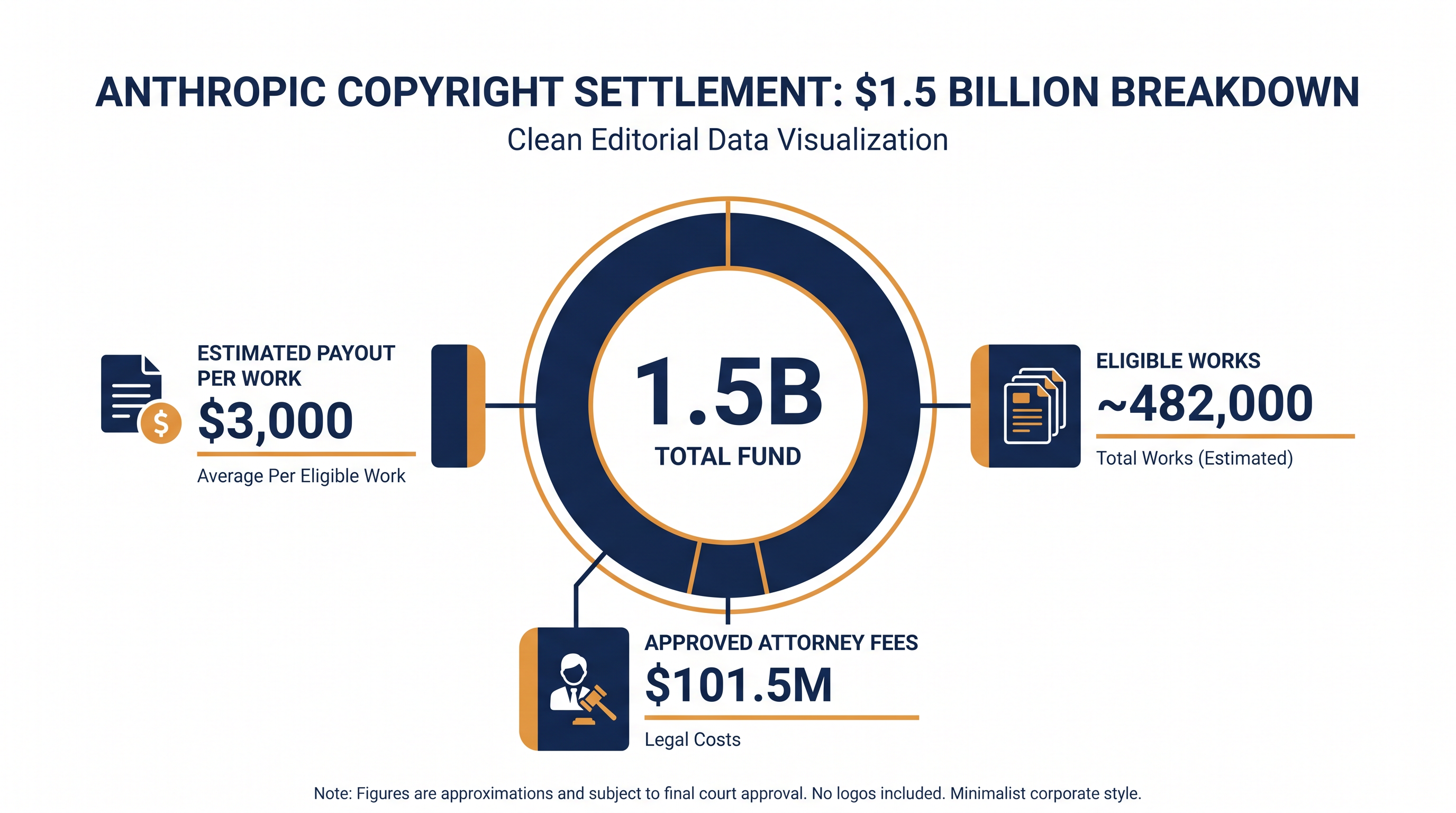 Breakdown of the largest copyright settlement in U.S. history.