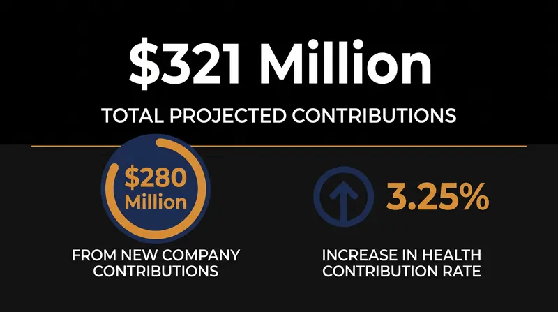 The agreement secures a massive financial injection to stabilize the writers' health plan.