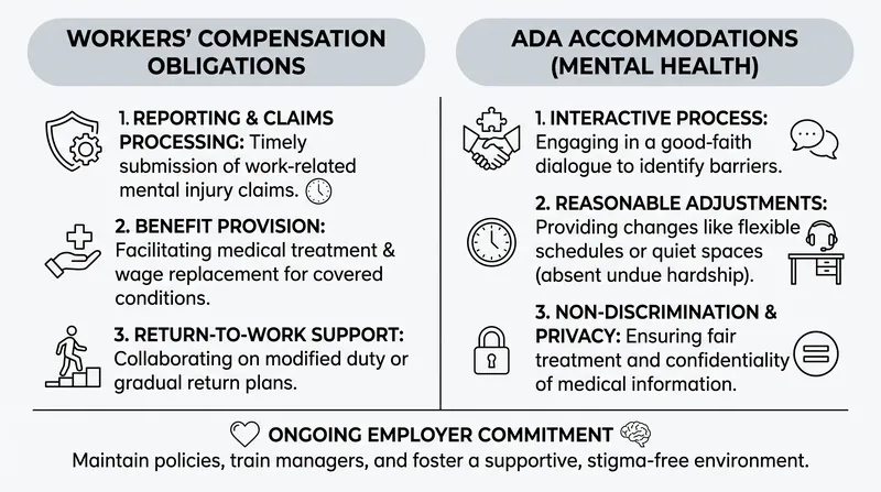 Employers still face significant legal obligations regarding workplace mental health.
