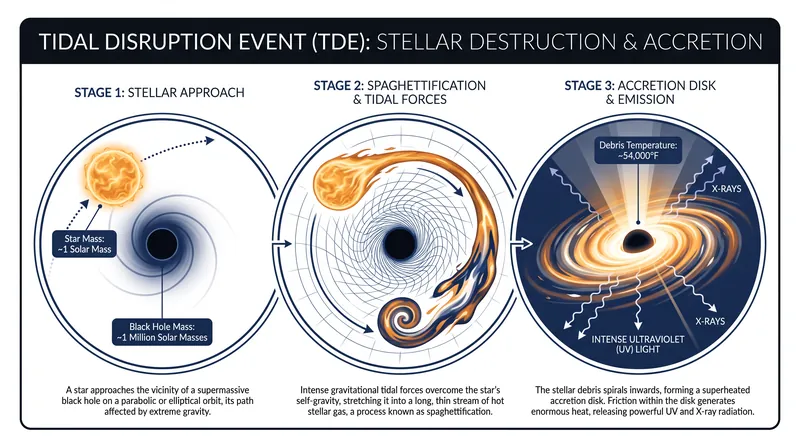 How a dormant black hole reveals itself by consuming a wandering star.