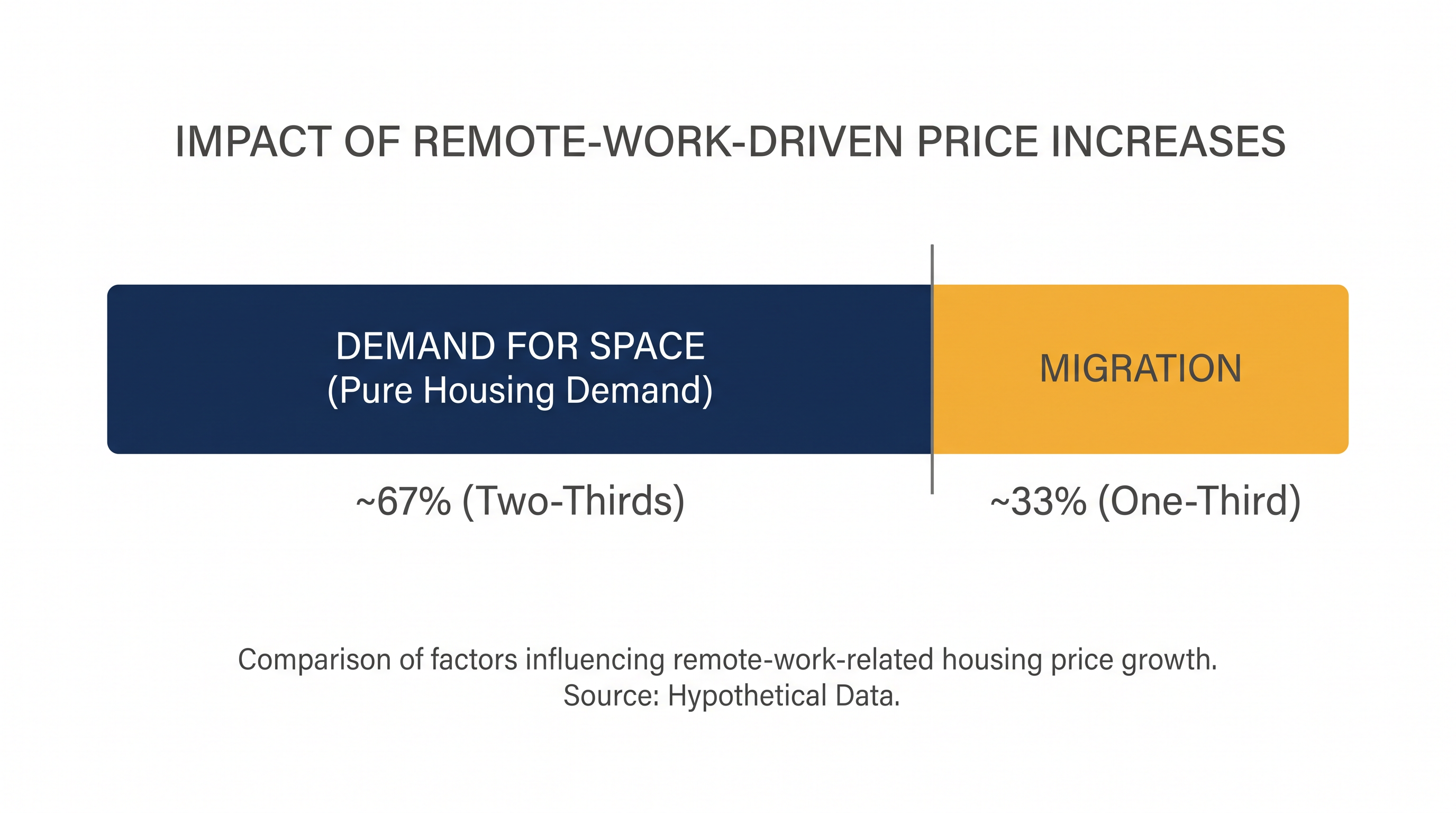 Even after controlling for migration to cheaper cities, the pure demand for additional space remained the dominant driver of price increases.