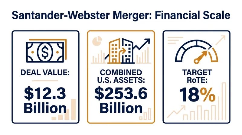 Key financial metrics of the Santander-Webster acquisition.
