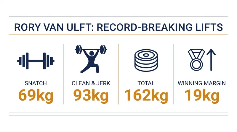 Van Ulft's 162-kilogram total secured the gold medal by a massive 19-kilogram margin.