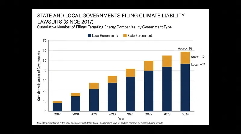 Dozens of municipalities have filed similar climate liability lawsuits nationwide.