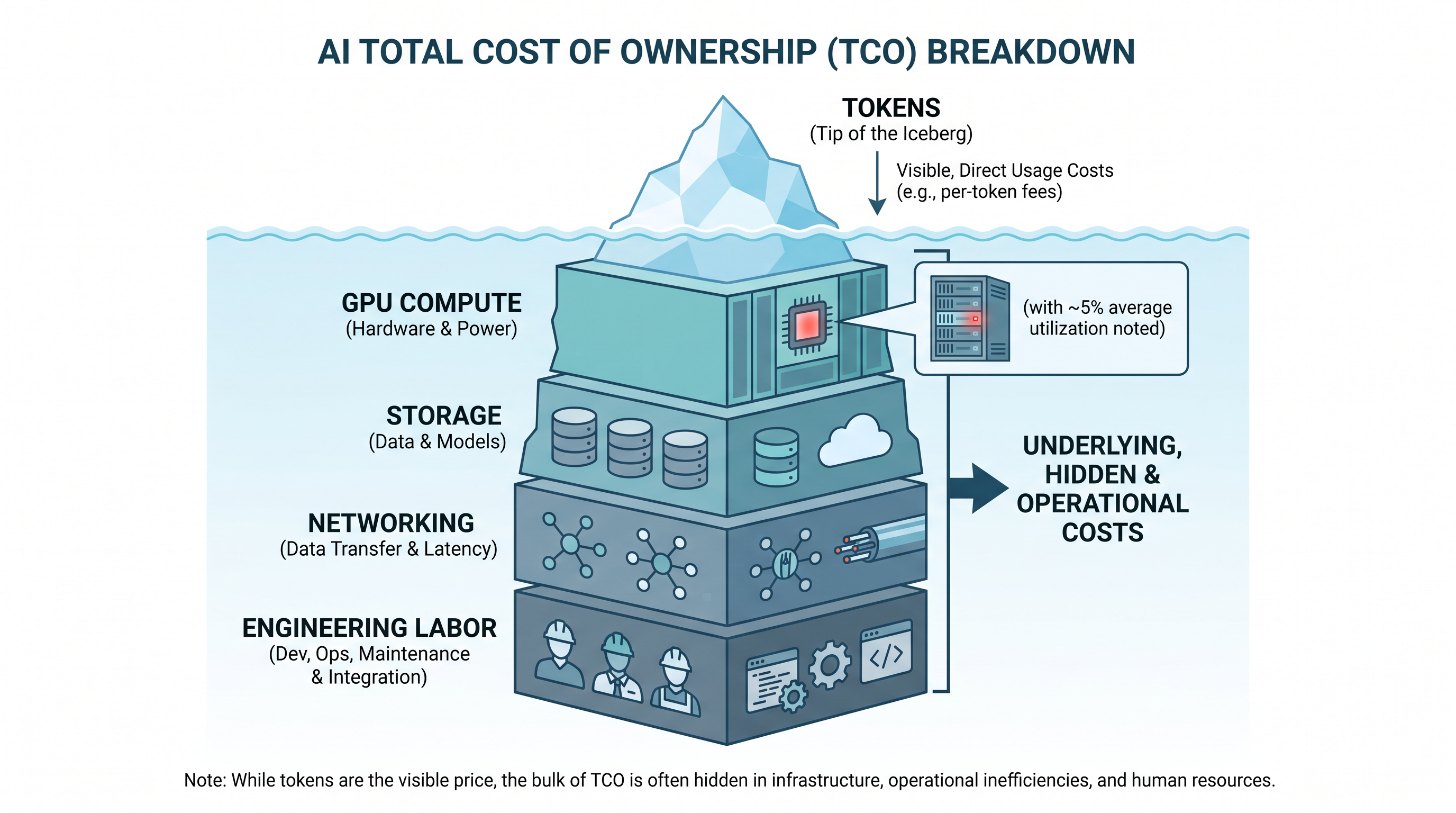 The true cost of AI extends far beyond the price of a token, encompassing idle hardware and adjacent infrastructure.