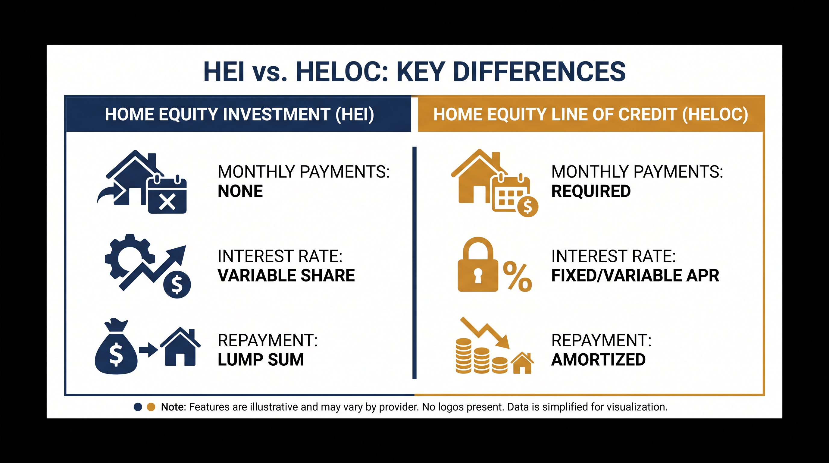 How Home Equity Investments differ from traditional HELOCs.