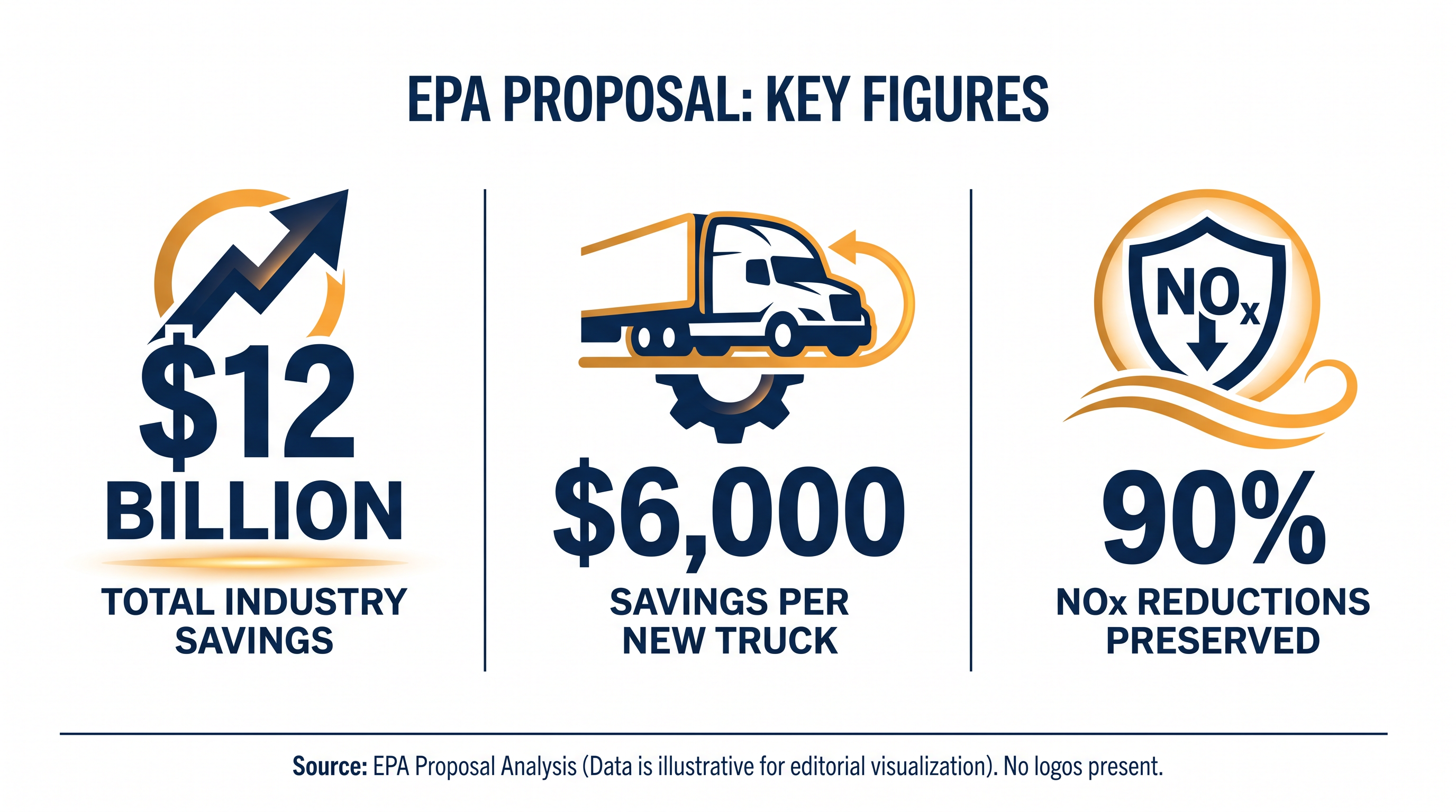 Projected financial and environmental impacts of the EPA's proposed heavy-duty engine rule revisions.