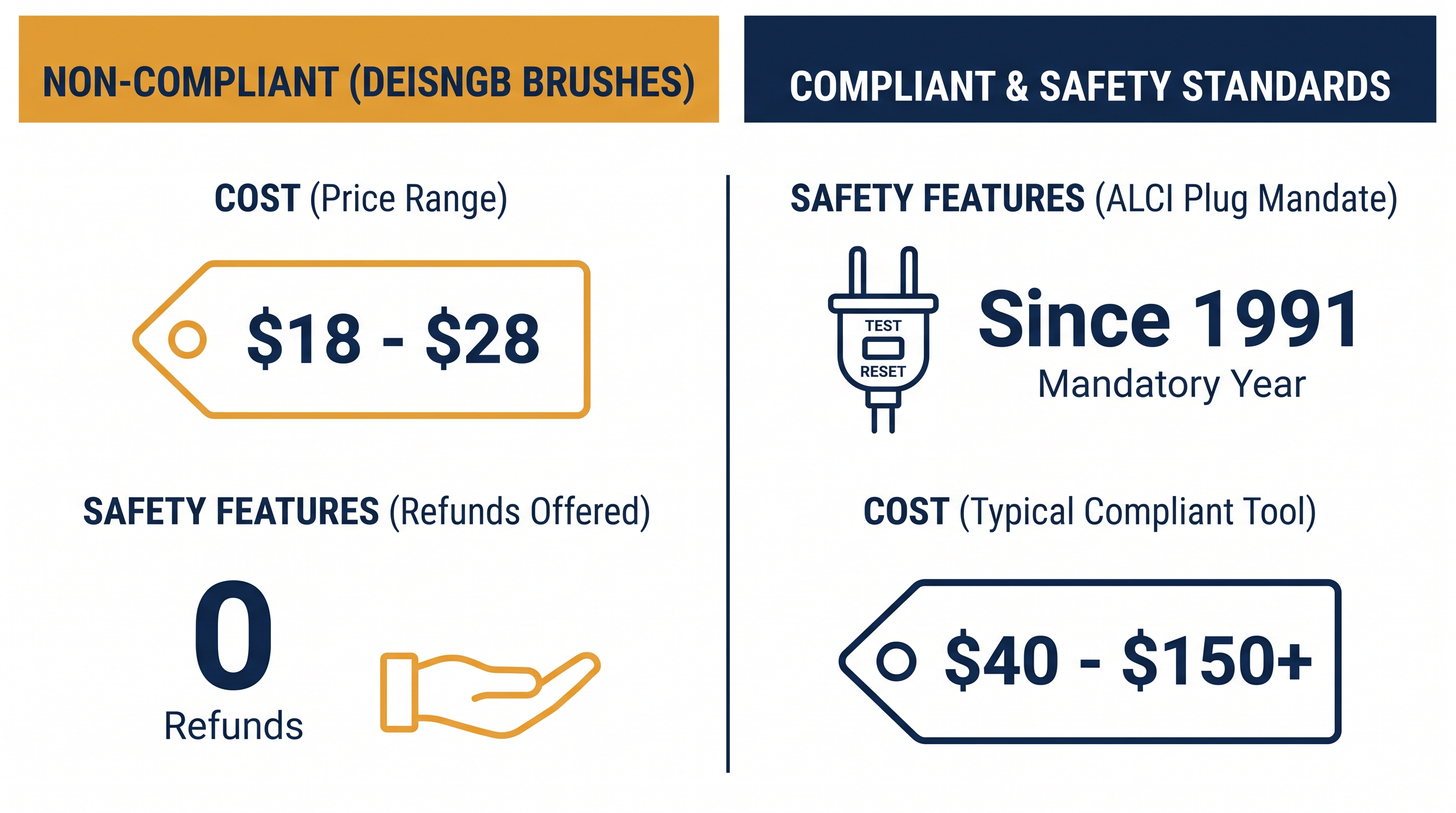 The hidden cost of budget electronics: skipping mandatory safety components.