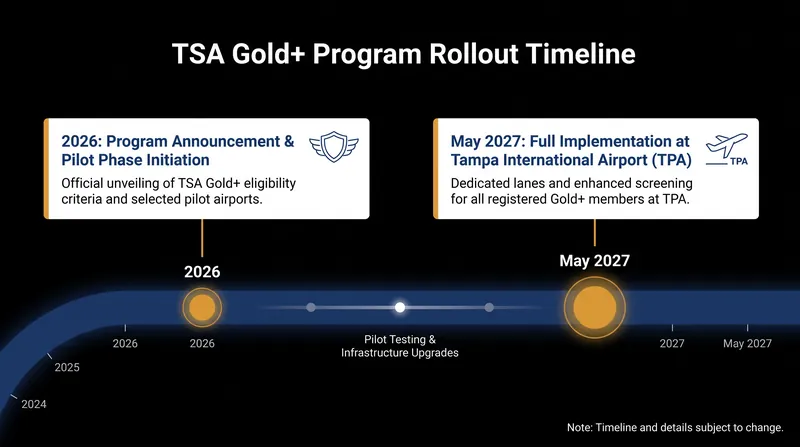 Tampa International Airport is targeting a May 2027 transition to the new private screening model.