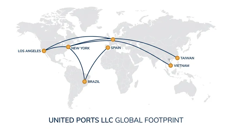The initial United Ports portfolio spans four continents, with future expansion planned in India.