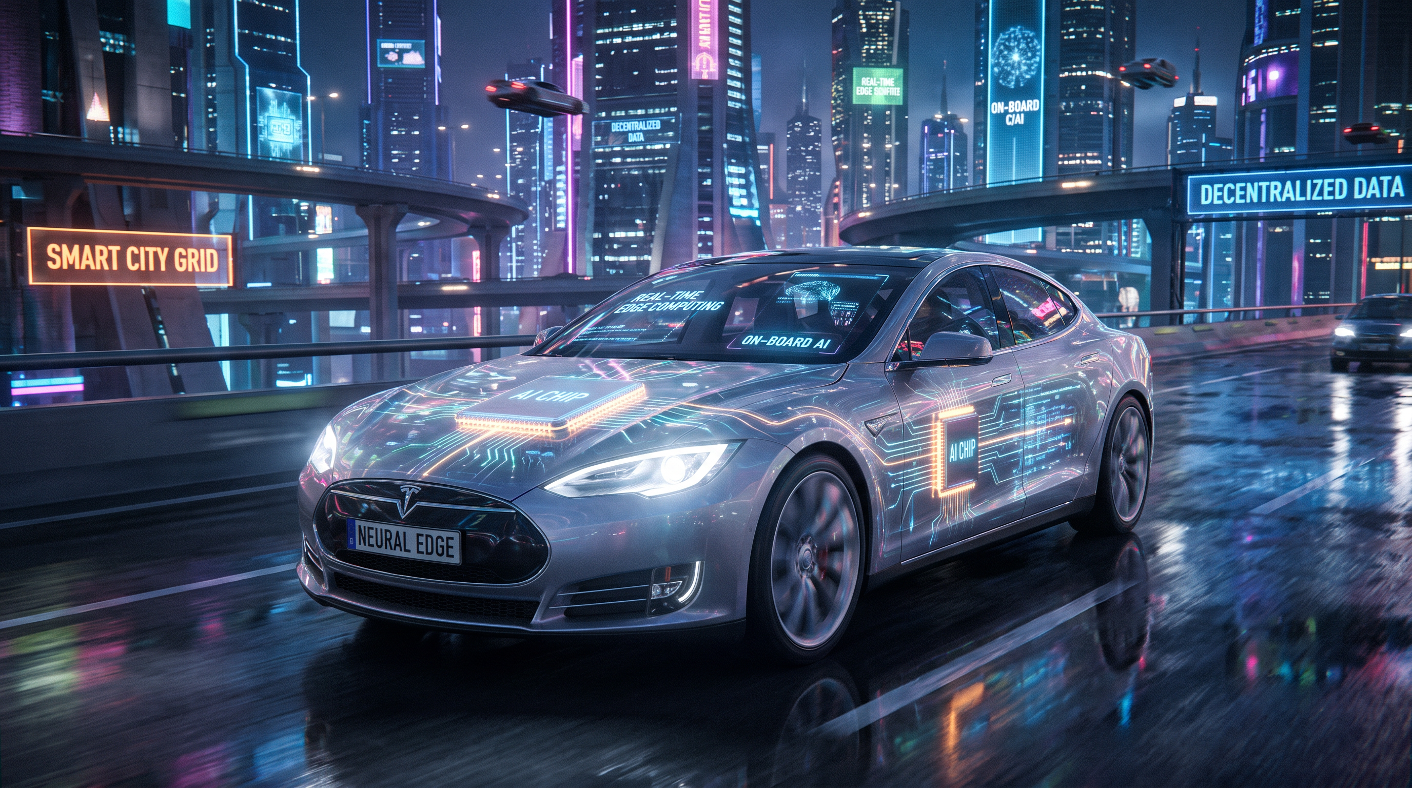 Edge computing devices like autonomous vehicles could benefit from the extreme power efficiency of hardwired AI models.