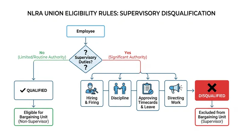 How federal labor law defines supervisory roles in union negotiations.