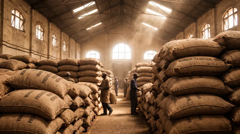 Unsold tea stocks have accumulated in East African warehouses as traditional export routes face disruption.