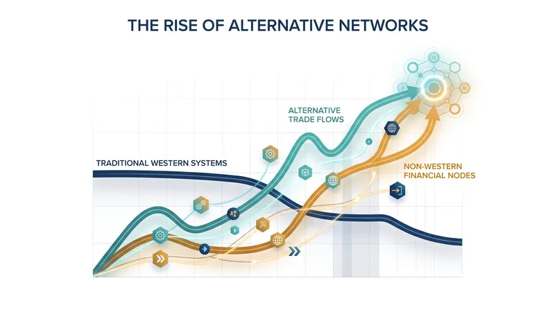 As sanctions increase, targeted nations are accelerating the development of alternative financial networks.