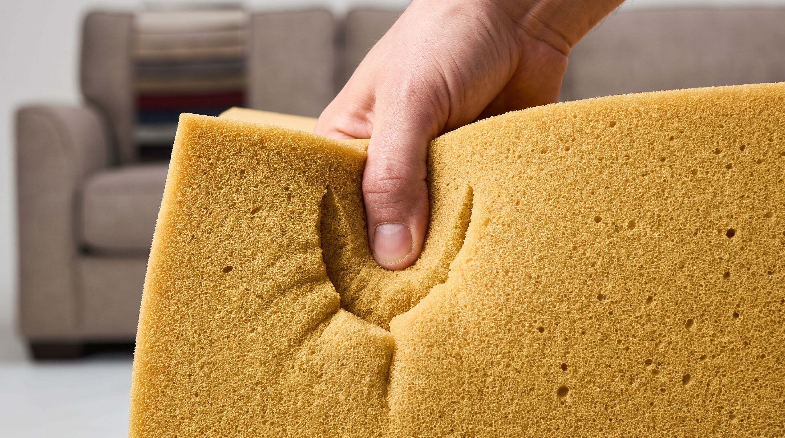 Flexible polyurethane foam is the ubiquitous cushioning material found in nearly all modern upholstered seating.