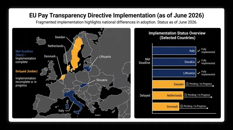 While the EU deadline has passed, national implementation remains highly fragmented across member states.